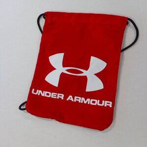 Under Armour 1240539 UA Ozsee Red Sackpack Drawstring Backpack Gym Bag